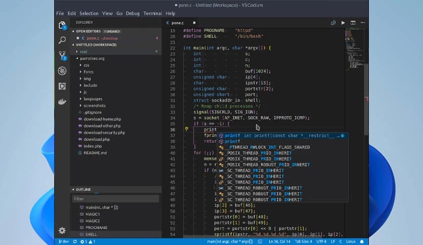 VSCodium 1.107.18627