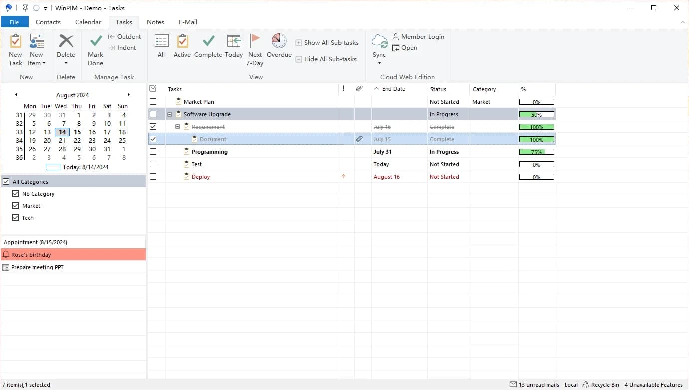 WinPIM Busines 18.71.5910