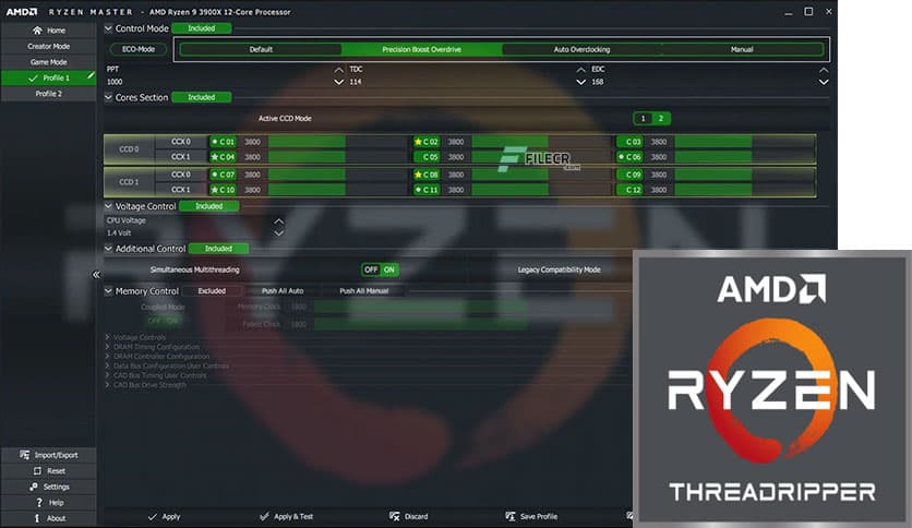 AMD Ryzen Master 3.0.1.4819