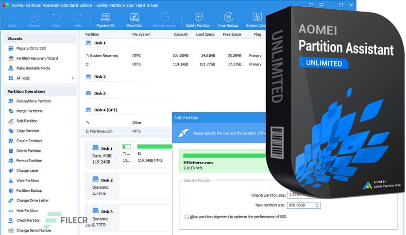 AOMEI Partition Assistant 10.10.0 + WinPE