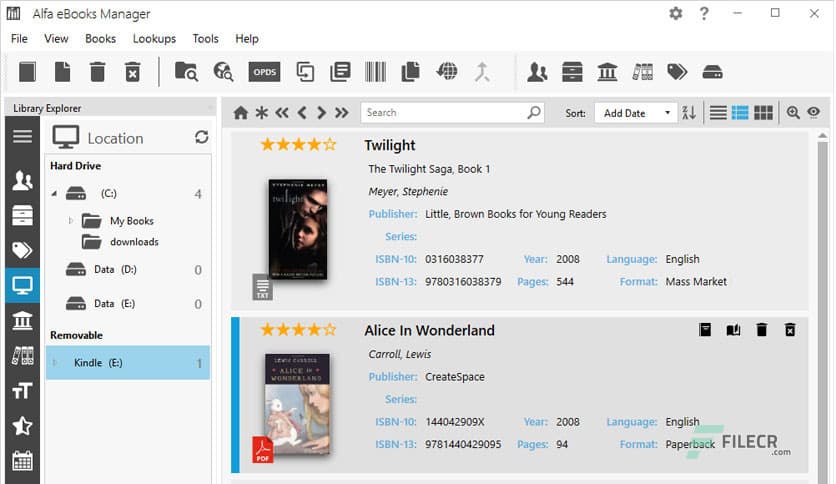 Alfa eBooks Manager Pro / Web 9.4.10.1