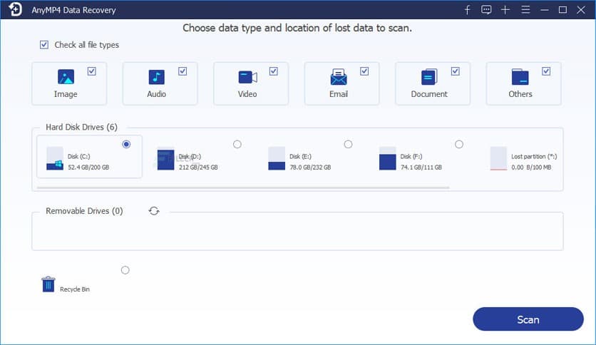 AnyMP4 Data Recovery 3.0.32