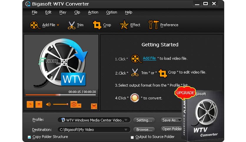 Bigasoft WTV Converter 5.8.2.9497
