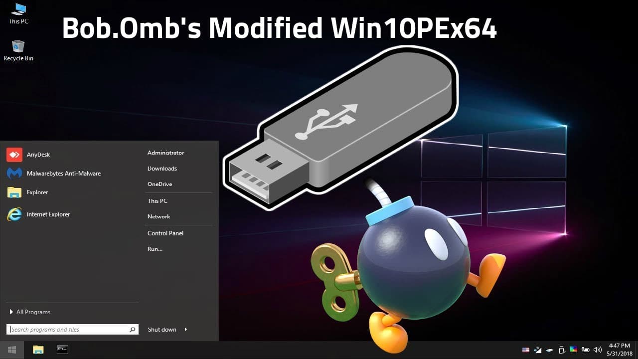 Bob.Omb’s Modified Win10PE 4.98