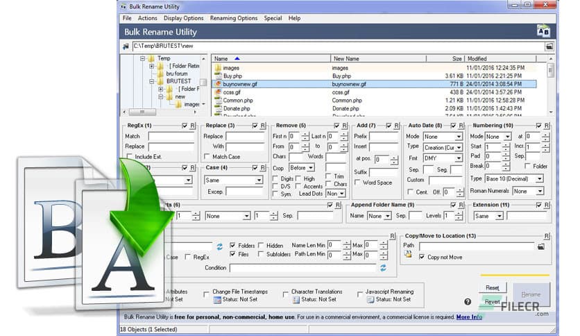 Bulk Rename Utility 4.1.0.1 Commercial