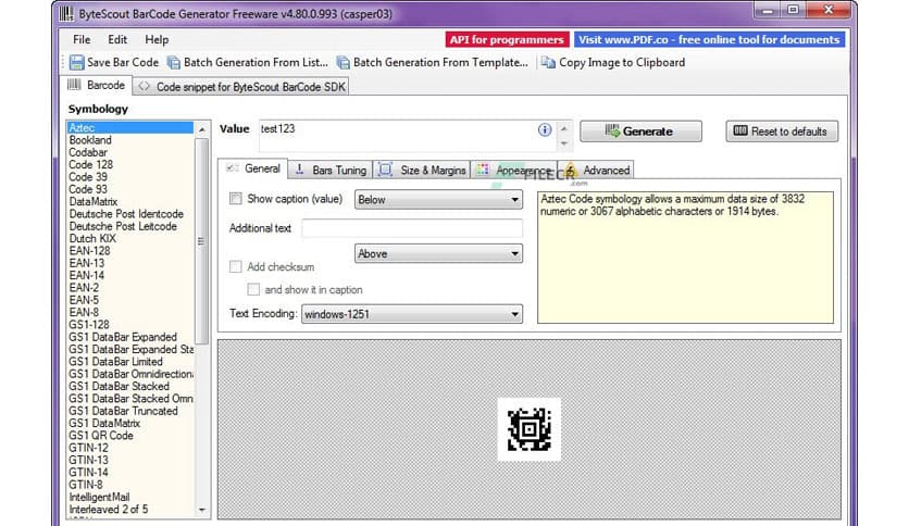 ByteScout BarCode Generator 6.2.0.1128 Business
