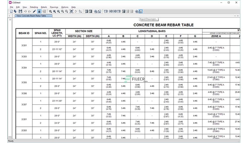 CSI Detail 20.0.0 Build 827