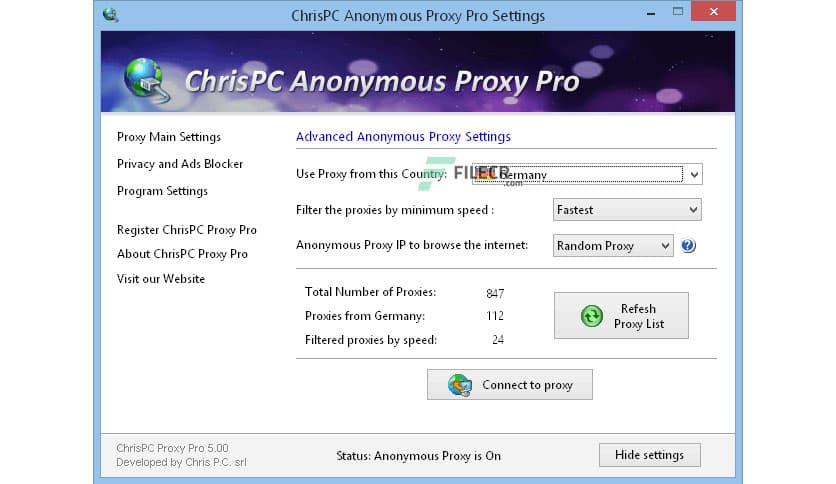 ChrisPC Anonymous Proxy Pro 9.24.0308