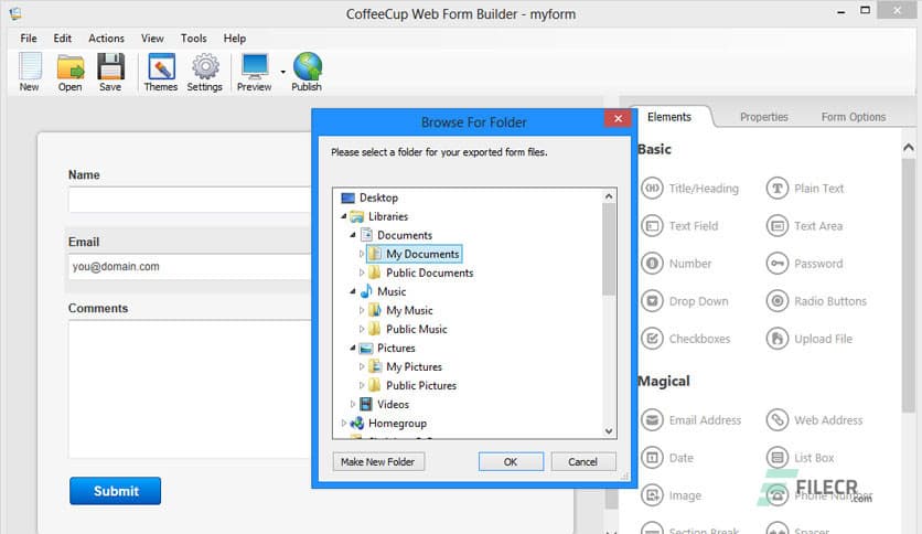 CoffeeCup Web Form Builder 2.10.5577