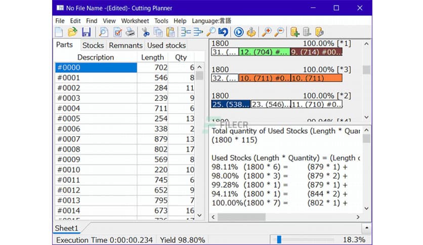 Cutting Planner 11.61