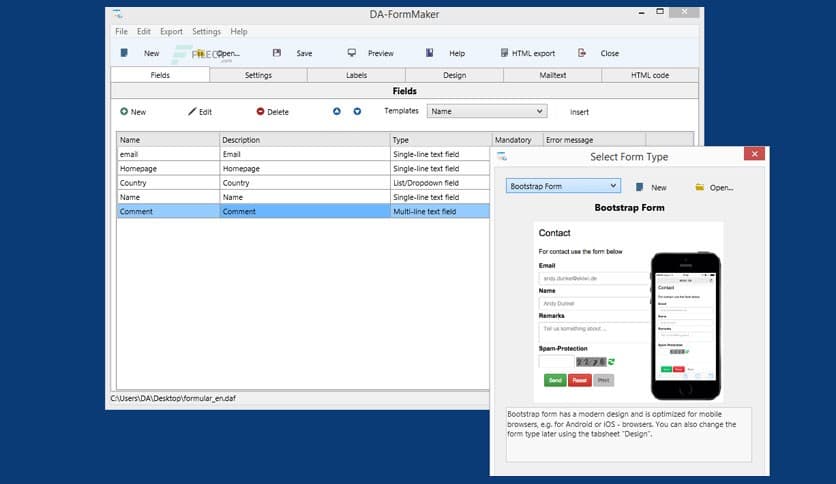 DA-FormMaker Professional 4.18.1