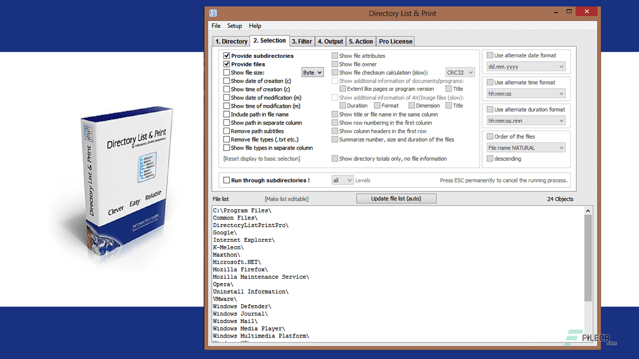 Directory List and Print Pro 4.40
