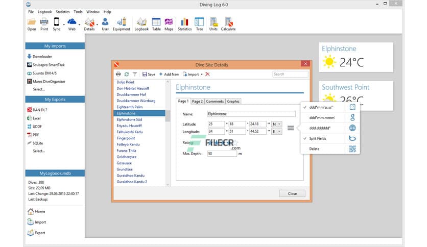 Diving Log 6.0.35