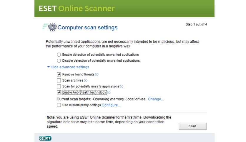 ESET Online Scanner 3.7.9