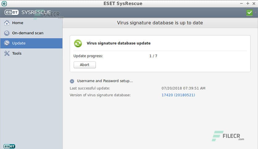 ESET SysRescue Live 1.0.22.0
