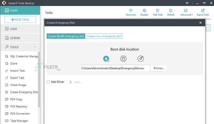 EaseUS Todo Backup 16.3.0 + WinPE ISO