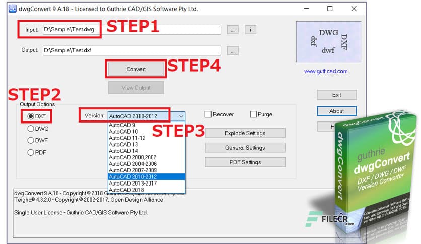 Guthrie dwgConvert 2020 A.46