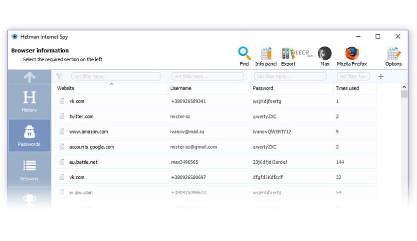 Hetman Internet Spy 4.0