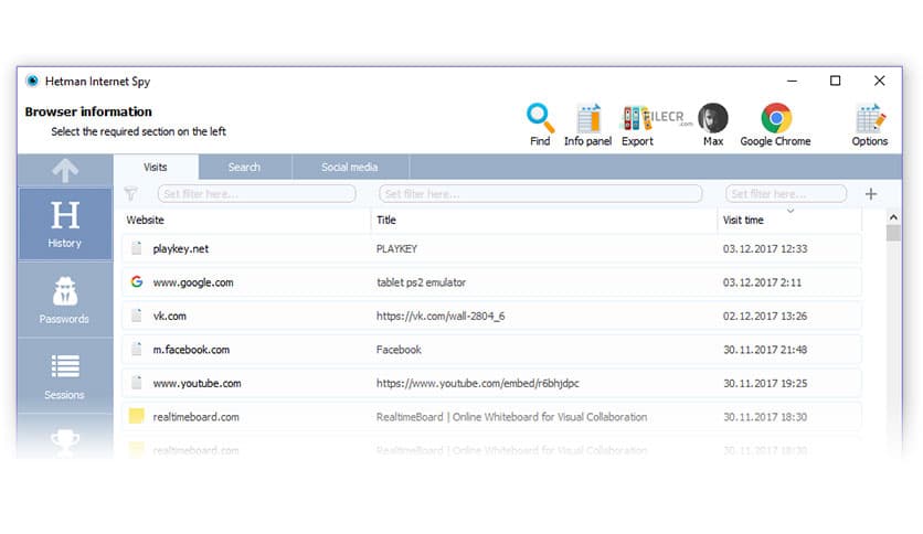 Hetman Internet Spy 4.0