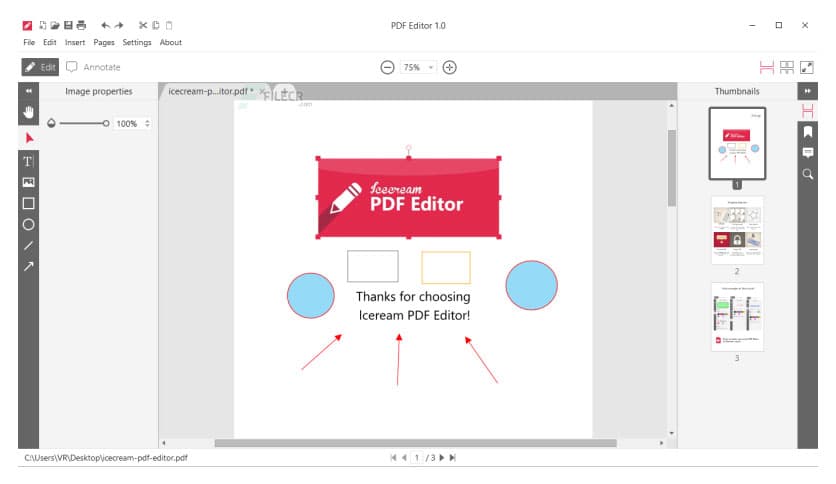 Icecream PDF Editor Pro 3.29