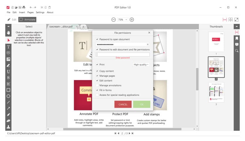 Icecream PDF Editor Pro 3.29