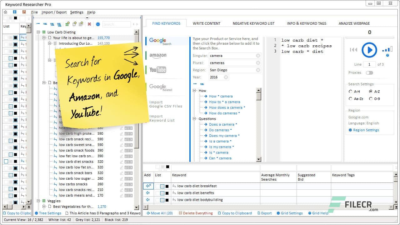 Keyword Researcher Pro 13.259