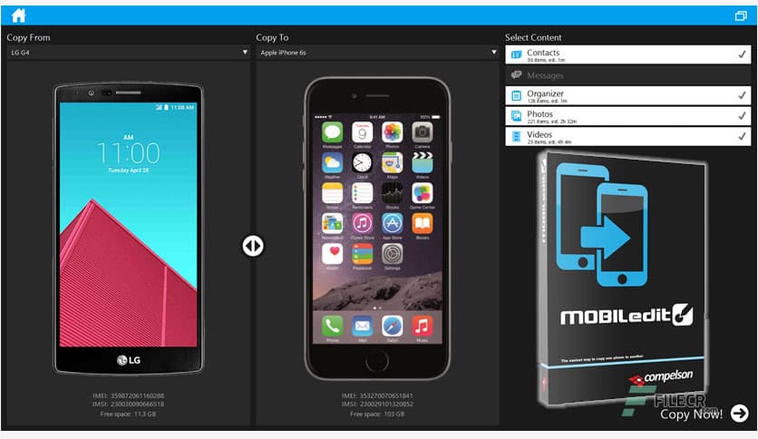 MOBILedit Phone Copier Express 4.6.1.18499