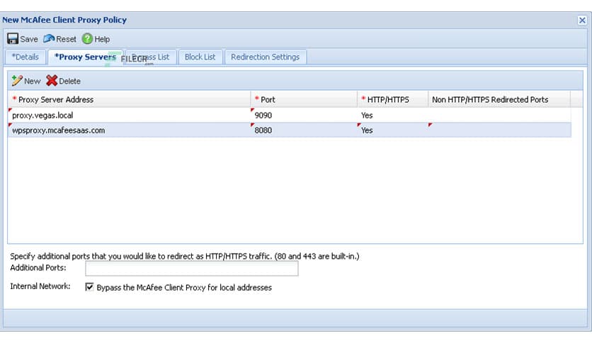 McAfee Client Proxy 4.4.1