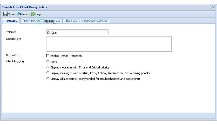 McAfee Client Proxy 4.4.1