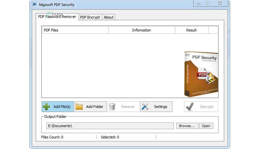 Mgosoft PDF Security 10.0.0