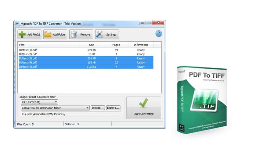 Mgosoft PDF To TIFF Converter 13.0.1