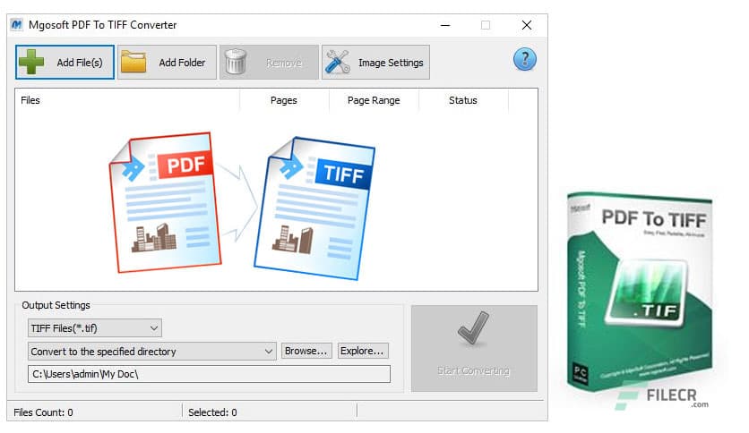 Mgosoft PDF To TIFF Converter 13.0.1