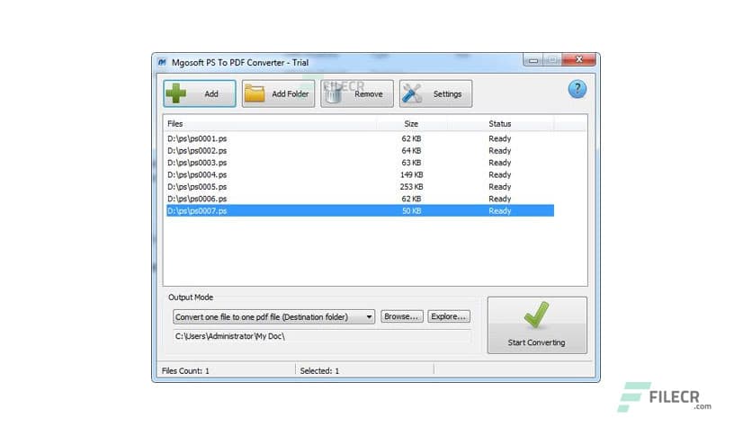Mgosoft PS To PDF Converter 9.7.3