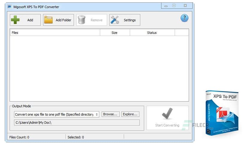 Mgosoft XPS To PDF Converter 12.5.1