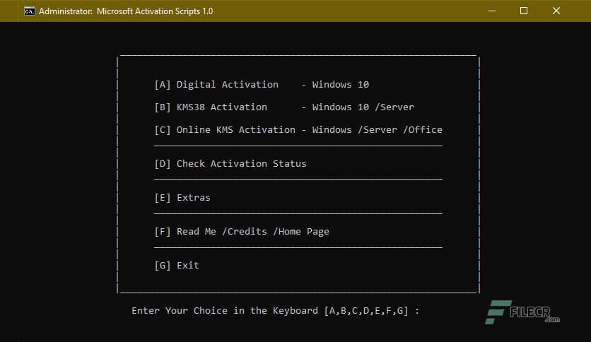 Microsoft Activation Scripts 3.10
