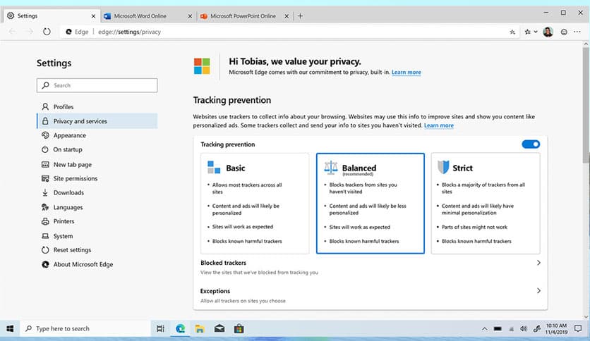 Microsoft Edge Stable 144.0.3719.115