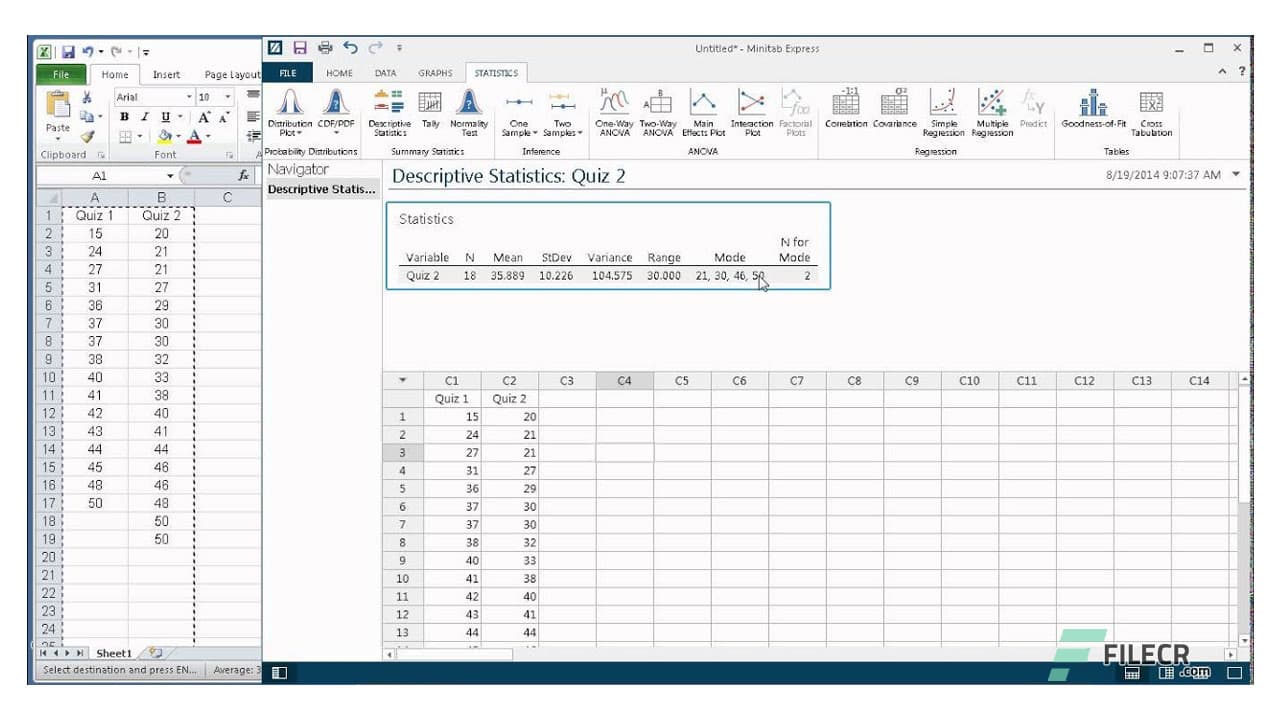 Minitab Express 1.5.2