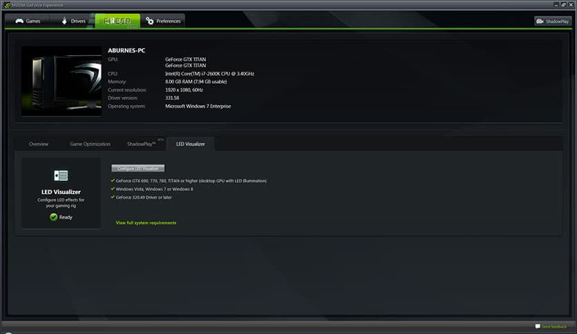 NVIDIA GeForce Experience 3.28.0.417