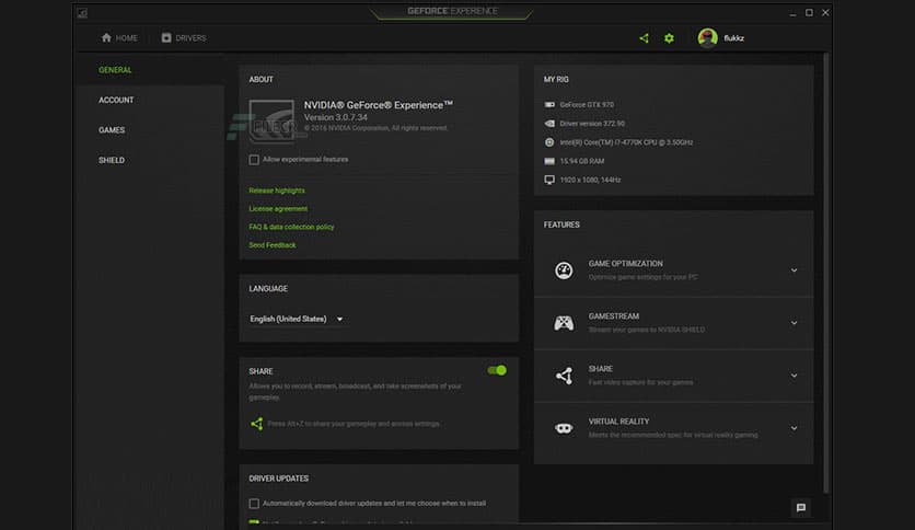 NVIDIA GeForce Experience 3.28.0.417