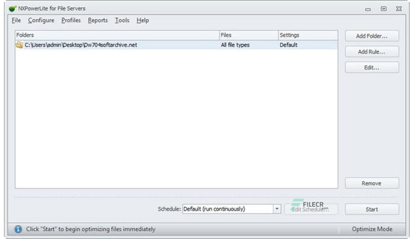 NXPowerLite for File Servers 10.3.1