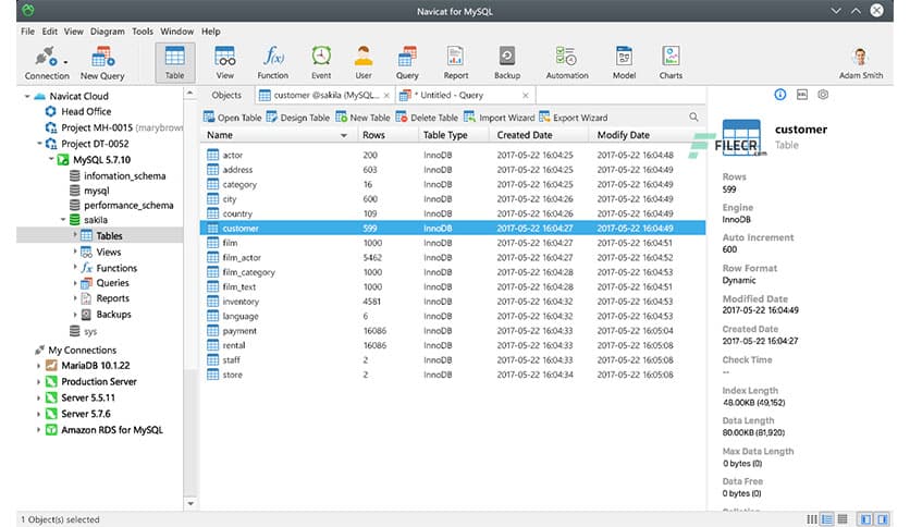 Navicat for MySQL 17.0.3