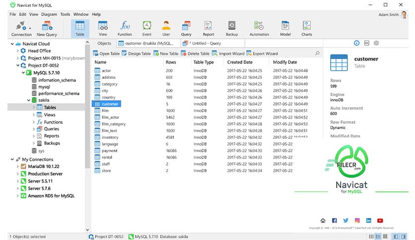 Navicat for MySQL 17.0.3