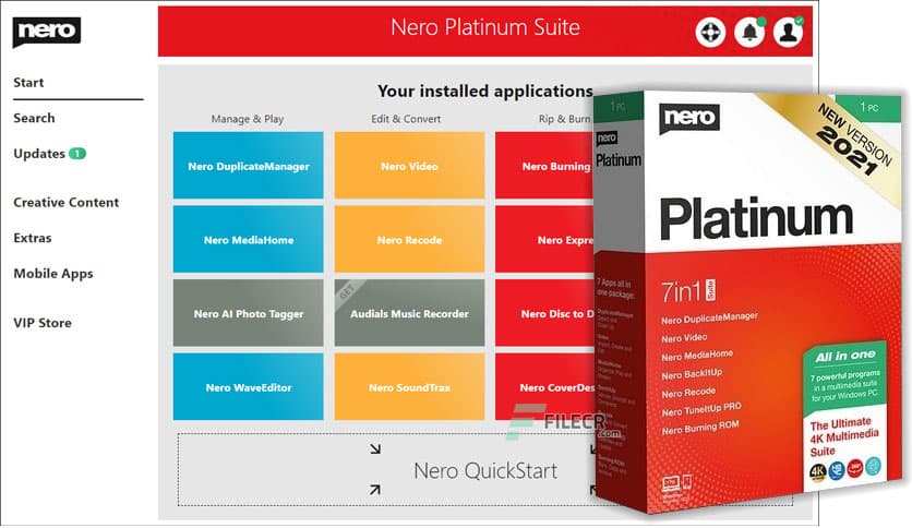 Nero Platinum Suite 2021 v23.0.1010 + Content Packs