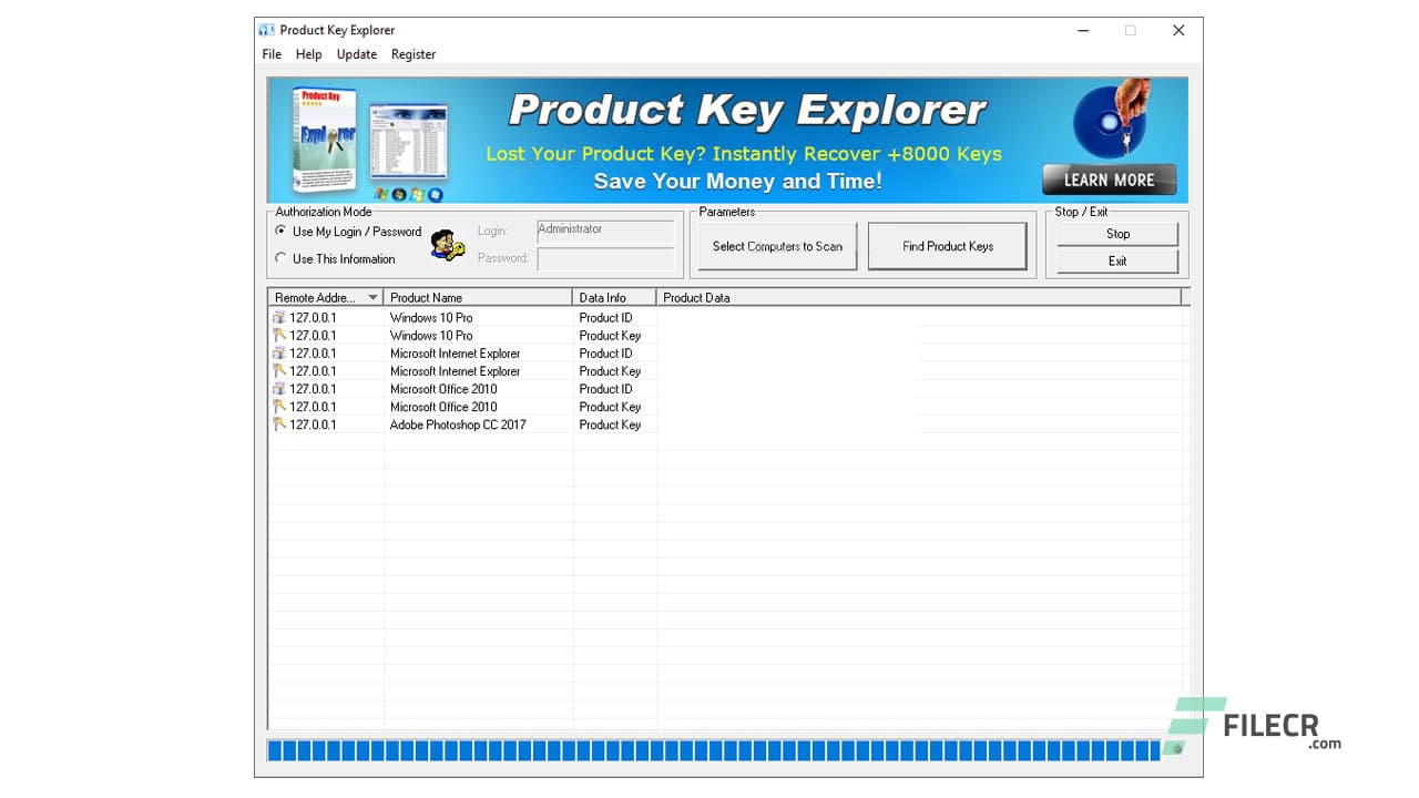 Nsasoft Product Key Explorer 4.3.3.0