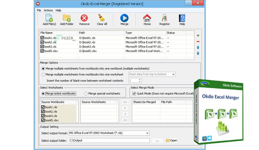 Okdo Excel Merger 2.8