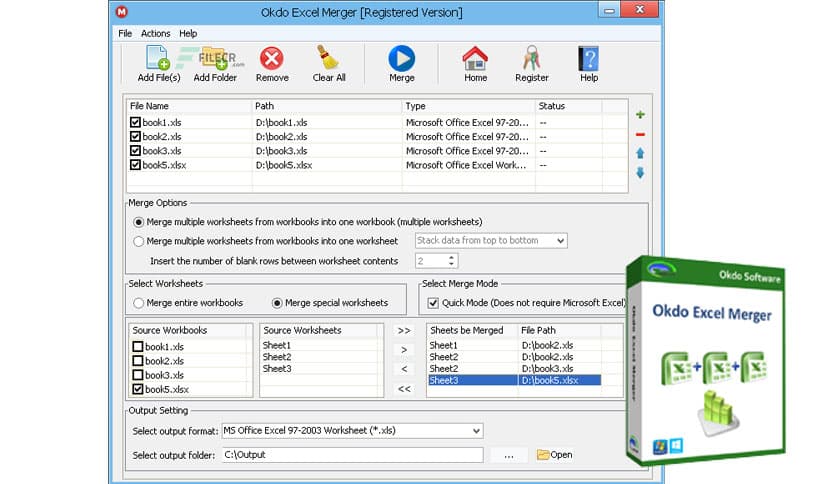 Okdo Excel Merger 2.8