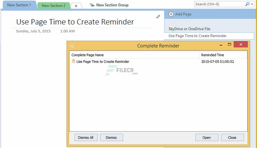 OneNoteGem OneNote Reminder 14.2.0.72