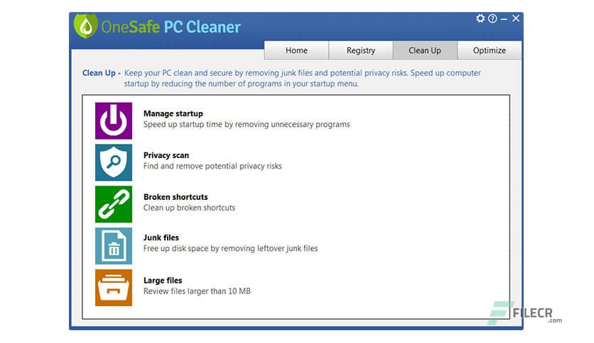 OneSafe PC Cleaner Pro 9.1.0.0