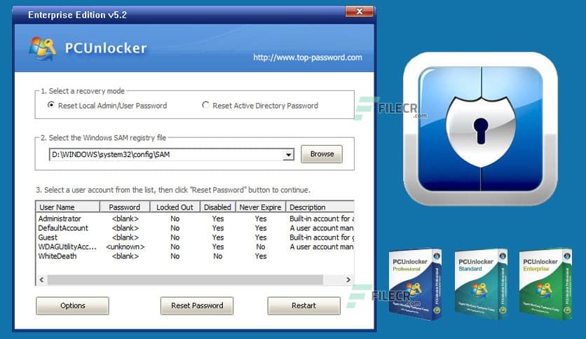 PCUnlocker Enterprise Edition 6.1