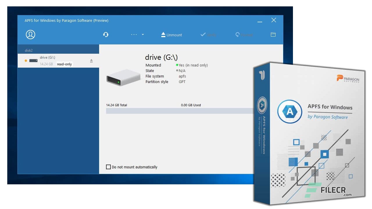Paragon APFS for Windows 4.0.10